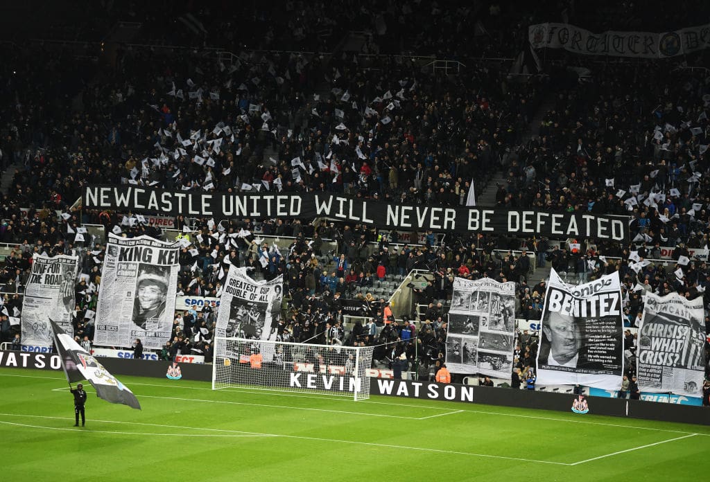 St James' Park pre Newcastle 2 - Leicester 3