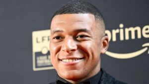 Football player Kylian Mbappe