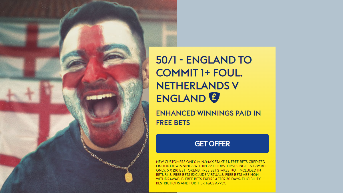 England v Netherlands Free Bets